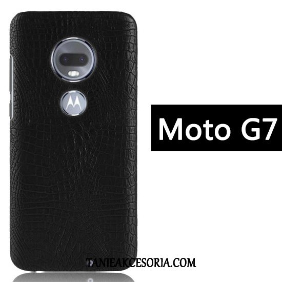 Etui Moto G7 Telefon Komórkowy Wzór Krokodyla Ochraniacz, Futerał Moto G7 Biznes Kreatywne Anti-fall