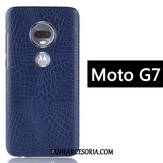 Etui Moto G7 Telefon Komórkowy Wzór Krokodyla Ochraniacz, Futerał Moto G7 Biznes Kreatywne Anti-fall