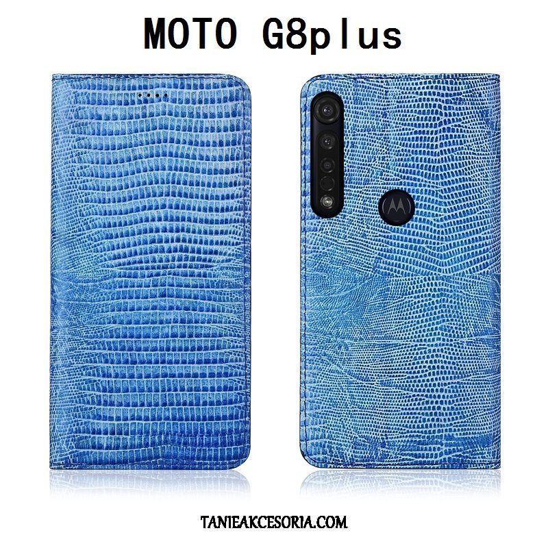 Etui Moto G8 Plus All Inclusive Skórzany Miękki, Futerał Moto G8 Plus Silikonowe Anti-fall Ochraniacz Braun