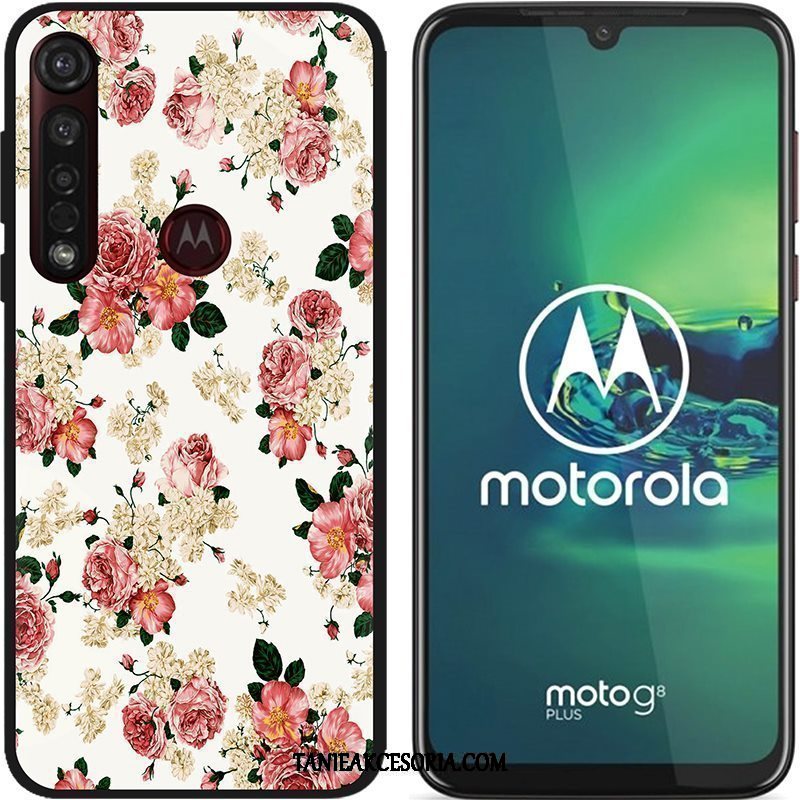 Etui Moto G8 Plus Kreskówka Nubuku Kolor, Obudowa Moto G8 Plus Kreatywne Czarny Pu