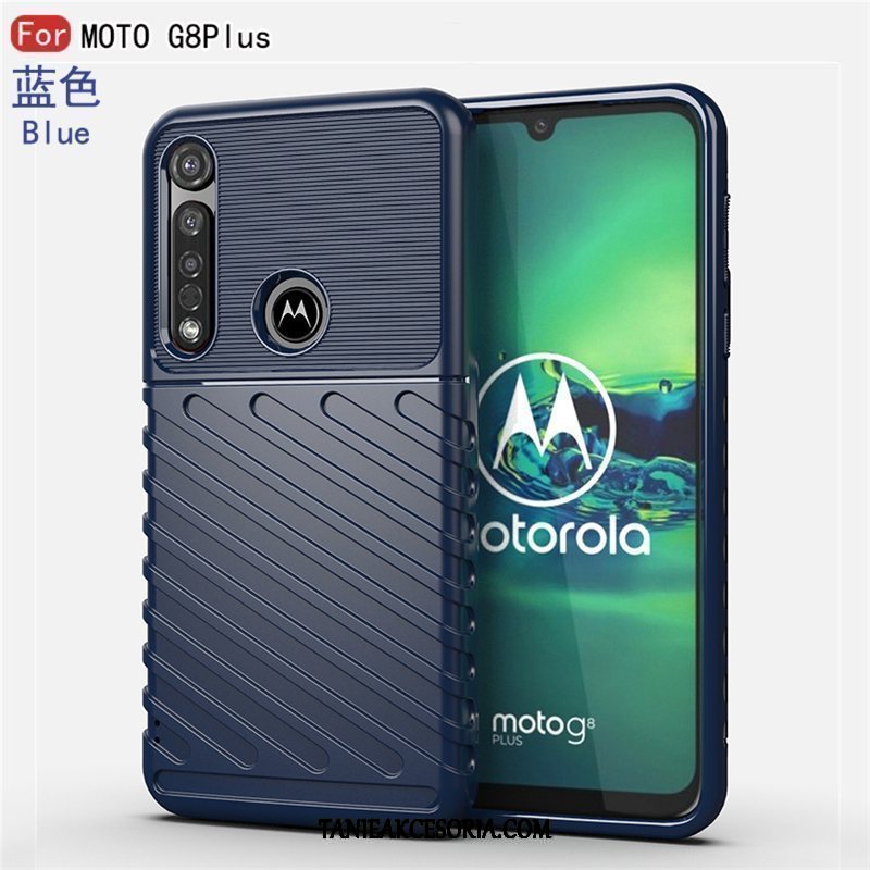 Etui Moto G8 Plus Telefon Komórkowy All Inclusive Czarny, Futerał Moto G8 Plus Gwiazda Biznes Silikonowe