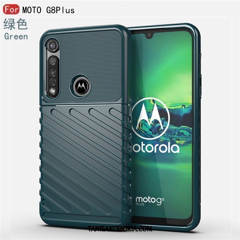 Etui Moto G8 Plus Telefon Komórkowy All Inclusive Czarny, Futerał Moto G8 Plus Gwiazda Biznes Silikonowe