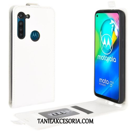 Etui Moto G8 Power Biznes Portfel Czarny, Futerał Moto G8 Power Skórzany Wspornik Telefon Komórkowy