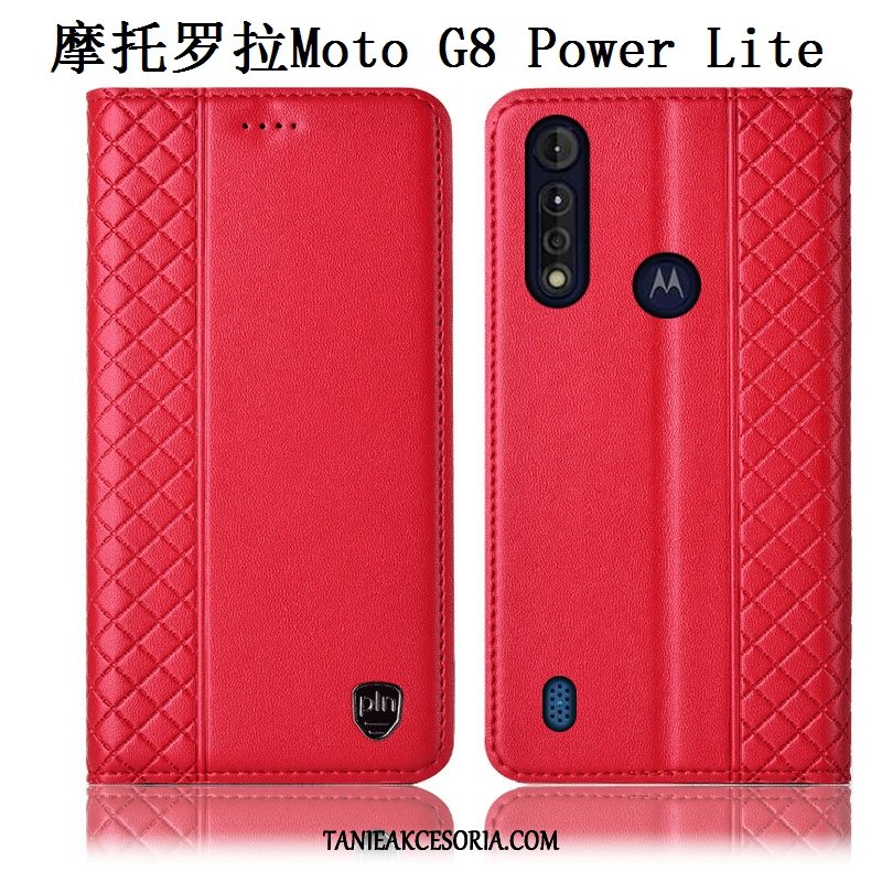 Etui Moto G8 Power Lite Telefon Komórkowy Brązowy All Inclusive, Pokrowce Moto G8 Power Lite Prawdziwa Skóra Anti-fall Ochraniacz