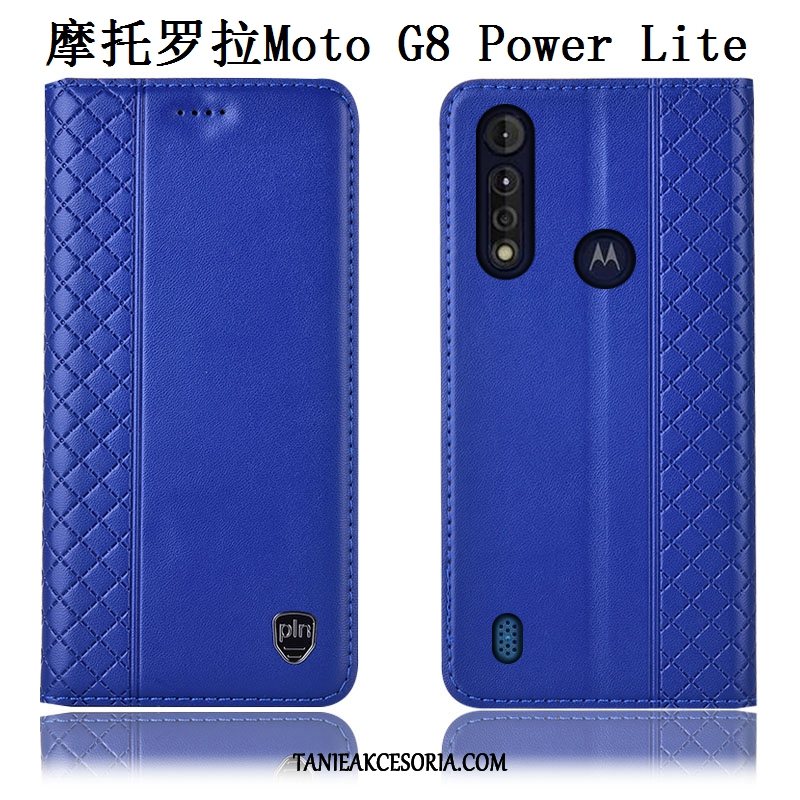 Etui Moto G8 Power Lite Telefon Komórkowy Brązowy All Inclusive, Pokrowce Moto G8 Power Lite Prawdziwa Skóra Anti-fall Ochraniacz