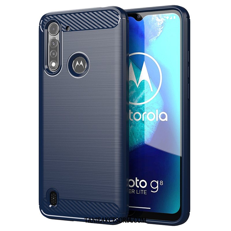 Etui Moto G8 Power Lite Telefon Komórkowy Czarny Miękki, Futerał Moto G8 Power Lite Cienka