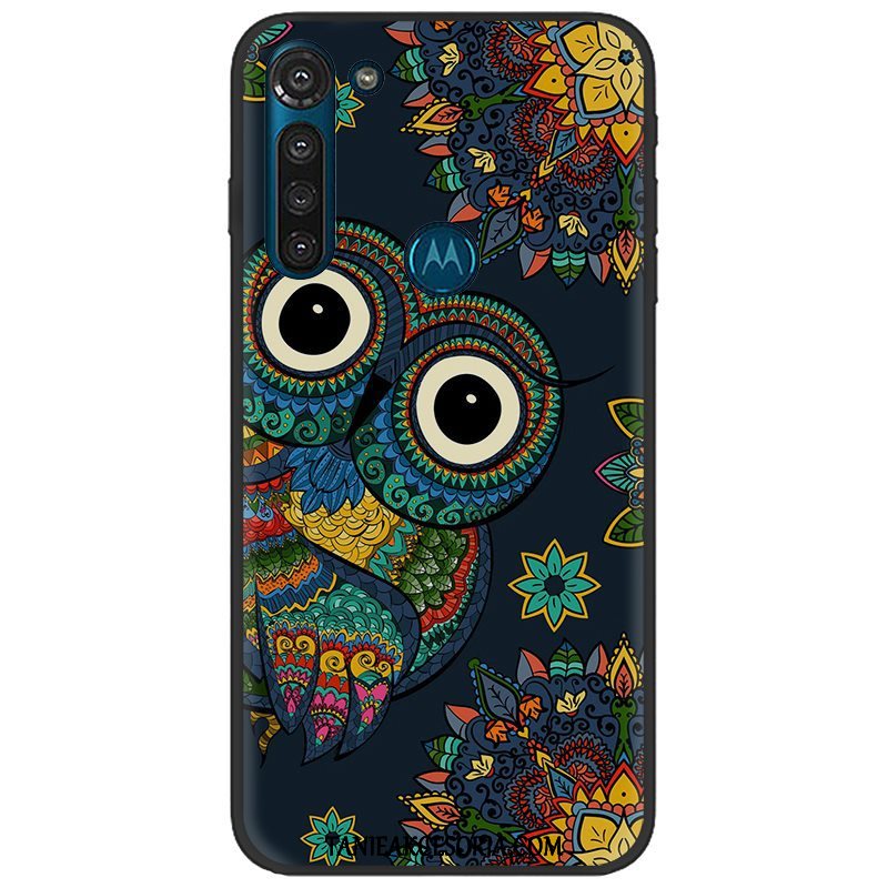 Etui Moto G8 Power Tendencja Kolor Czarny, Pokrowce Moto G8 Power Miękki Nubuku Pu