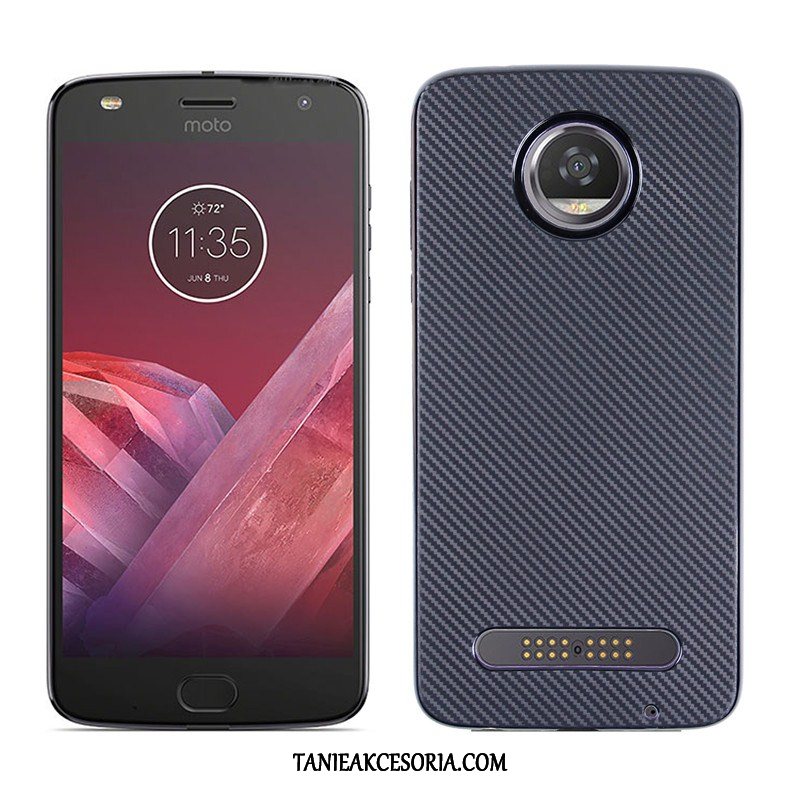 Etui Moto Z2 Play Ochraniacz Miękki Tendencja, Futerał Moto Z2 Play Anti-fall Włókno Srebro