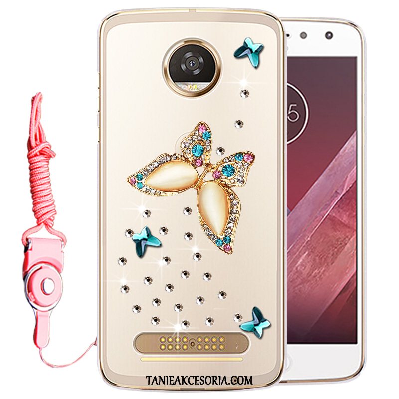 Etui Moto Z2 Play Ochraniacz Telefon Komórkowy Rhinestone, Obudowa Moto Z2 Play Przezroczysty