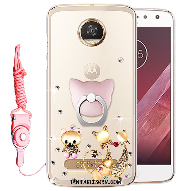 Etui Moto Z2 Play Ochraniacz Telefon Komórkowy Rhinestone, Obudowa Moto Z2 Play Przezroczysty