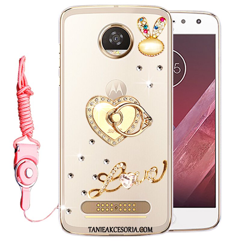 Etui Moto Z2 Play Ochraniacz Telefon Komórkowy Rhinestone, Obudowa Moto Z2 Play Przezroczysty