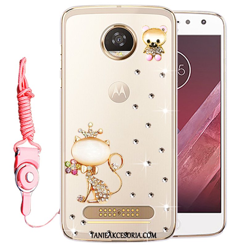 Etui Moto Z2 Play Ochraniacz Telefon Komórkowy Rhinestone, Obudowa Moto Z2 Play Przezroczysty