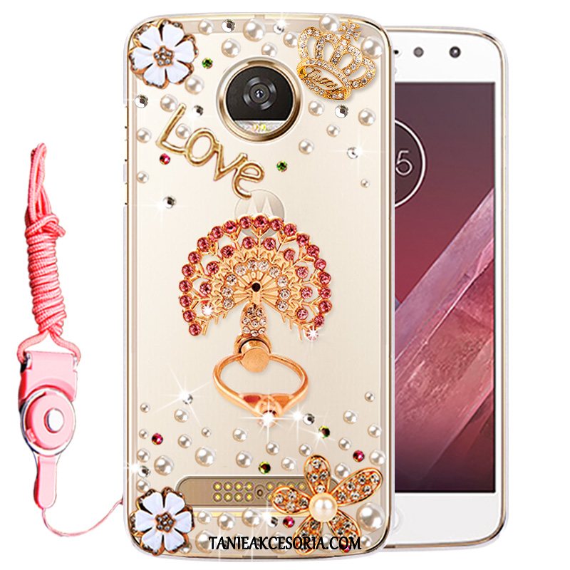 Etui Moto Z2 Play Ochraniacz Telefon Komórkowy Rhinestone, Obudowa Moto Z2 Play Przezroczysty