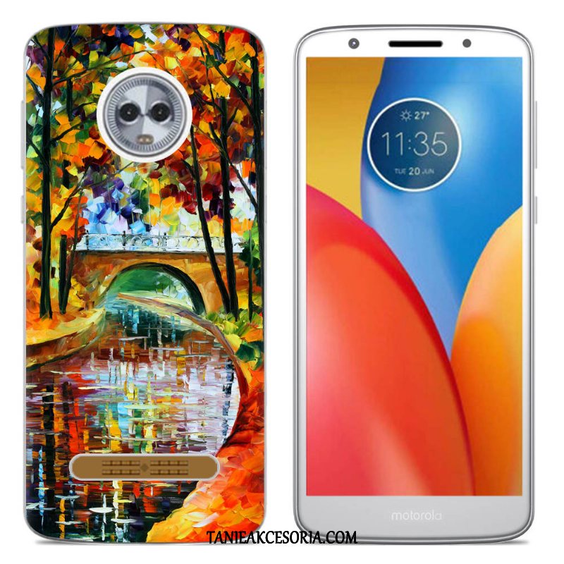 Etui Moto Z3 Play Telefon Komórkowy Silikonowe Kolor, Obudowa Moto Z3 Play Kreatywne Ochraniacz Beige