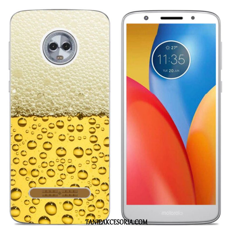 Etui Moto Z3 Play Telefon Komórkowy Silikonowe Kolor, Obudowa Moto Z3 Play Kreatywne Ochraniacz Beige