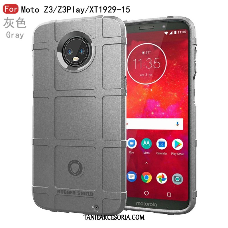 Etui Moto Z3 Play Tendencja Nowy Szary, Pokrowce Moto Z3 Play Miękki Ochraniacz Silikonowe