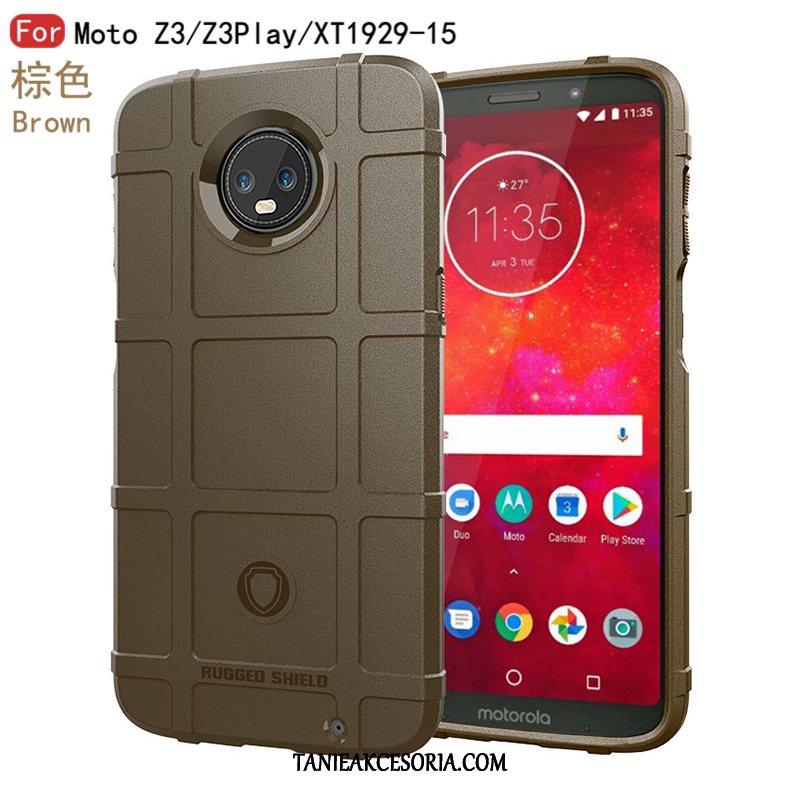 Etui Moto Z3 Play Tendencja Nowy Szary, Pokrowce Moto Z3 Play Miękki Ochraniacz Silikonowe