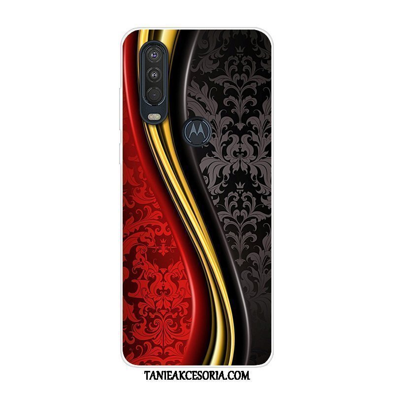 Etui Motorola One Action Silikonowe Niebieski All Inclusive, Pokrowce Motorola One Action Telefon Komórkowy Anti-fall Kreatywne