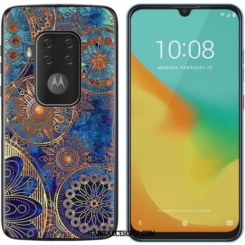 Etui Motorola One Zoom Płótno Tendencja Nowy, Pokrowce Motorola One Zoom Gorąca Sprzedaż Telefon Komórkowy Purpurowy