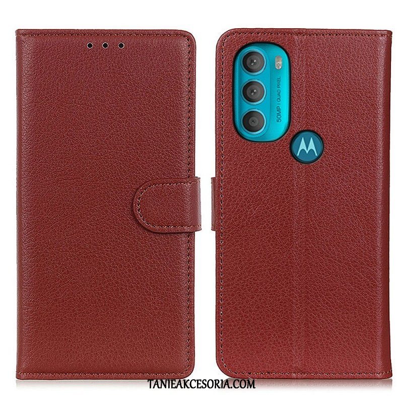 Etui Na Telefon Pokrowce do Moto G71 5G Tradycyjnie Liczi