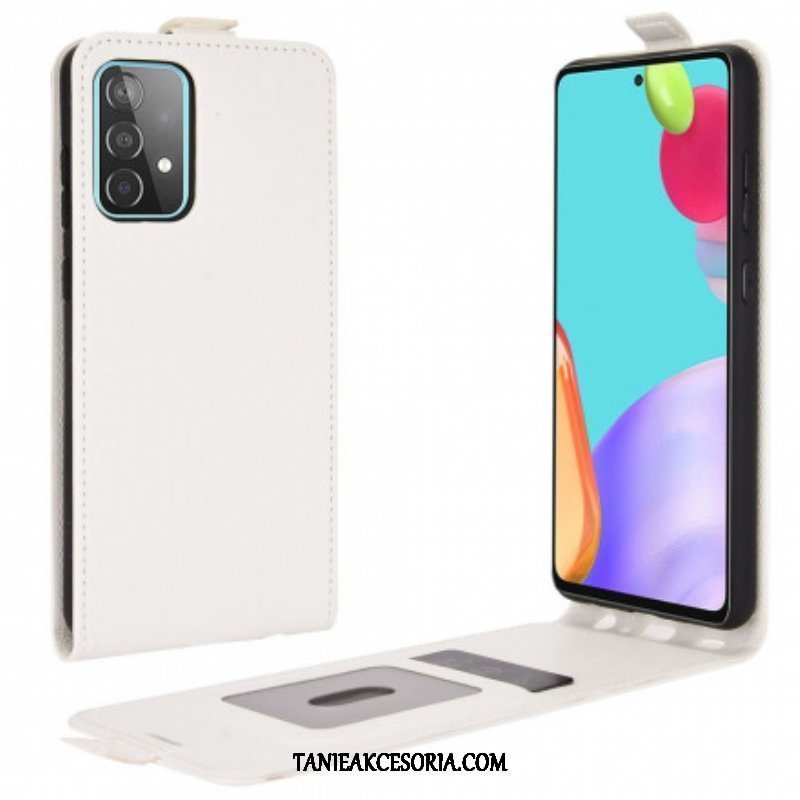 Etui Na Telefon Pokrowce do Samsung Galaxy A52 4G / A52 5G / A52s 5G Etui Folio Pionowa Klapa Z Efektem Skóry