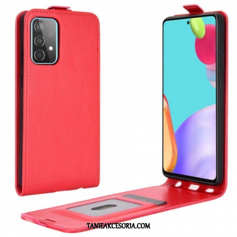 Etui Na Telefon Pokrowce do Samsung Galaxy A52 4G / A52 5G / A52s 5G Etui Folio Pionowa Klapa Z Efektem Skóry