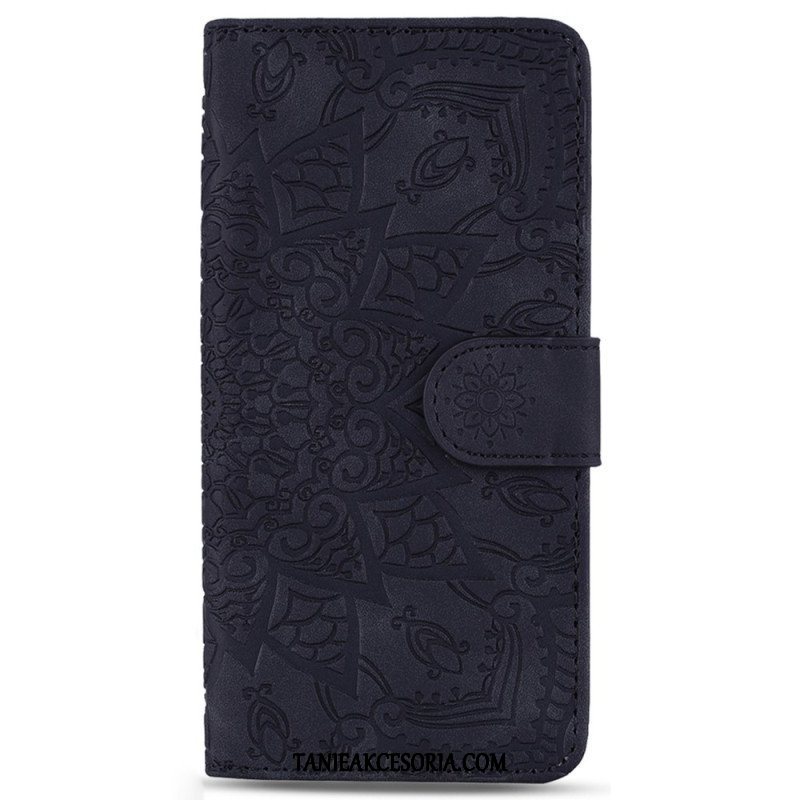 Etui Na Telefon Pokrowce do Samsung Galaxy S23 5G z Łańcuch Stylowa Mandala Z Paskami