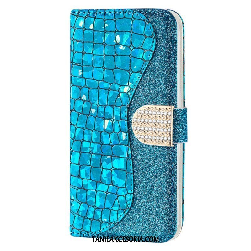 Etui Na Telefon Pokrowce do Samsung Galaxy S23 Ultra 5G Krokodyle Diamenty