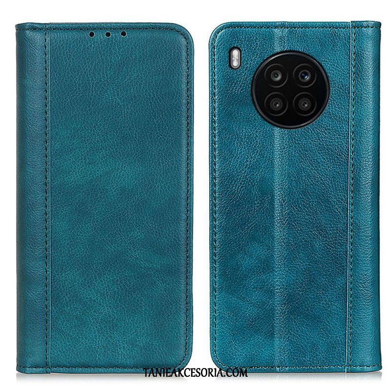 Etui Na Telefon do Honor 50 Lite Etui Folio Elegancka Dwoina Skóry Liczi