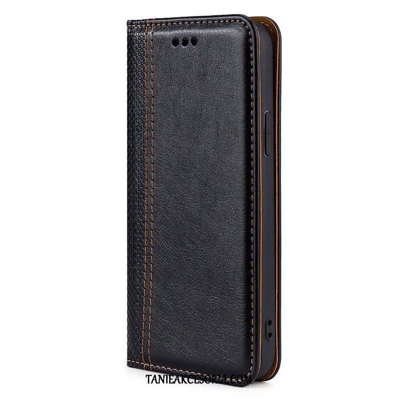 Etui Na Telefon do Honor Magic 4 Lite 5G Etui Folio Skórzane Szwy Liczi