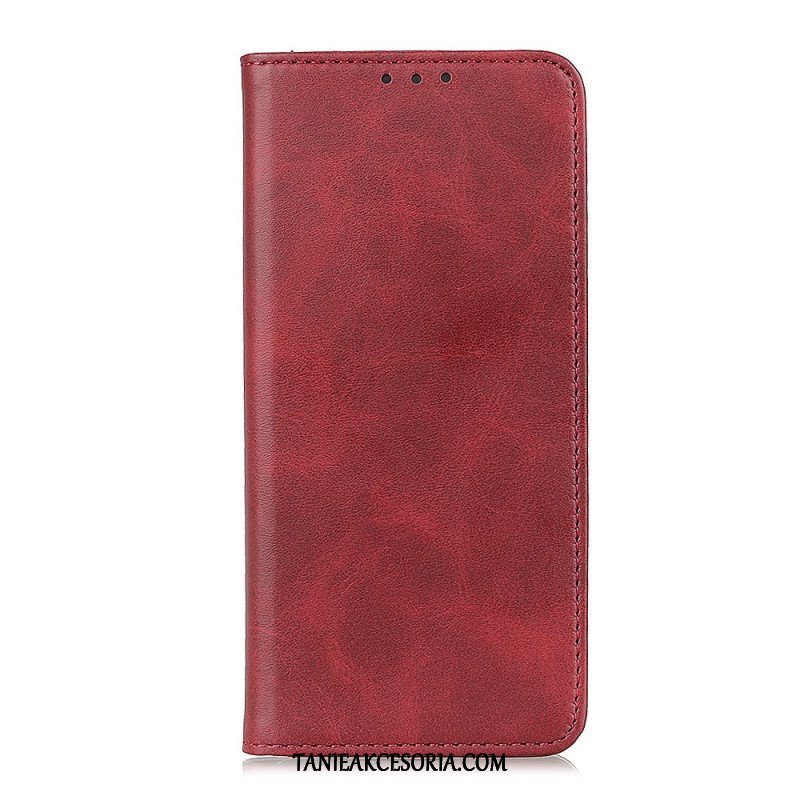 Etui Na Telefon do Moto E40 / E30 / E20 Etui Folio Elegancka Dwoina Skórzana