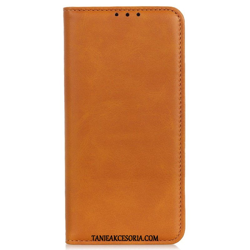 Etui Na Telefon do Moto G73 5G Etui Folio Elegancka Dwoina Skórzana