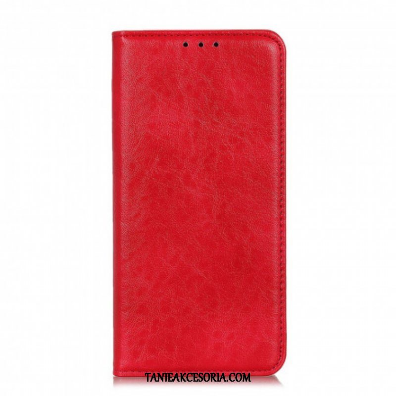 Etui Na Telefon do Oppo A54 5G / A74 5G Etui Folio Rozszczepiona Rzemienna Tekstura