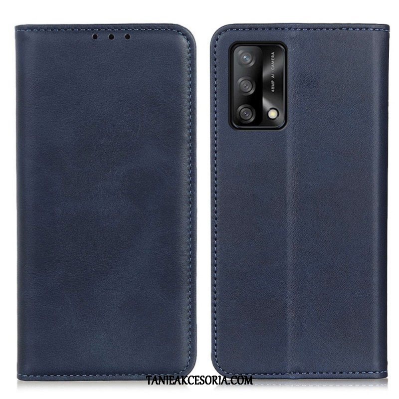 Etui Na Telefon do Oppo A74 4G Etui Folio Elegancka Dwoina Skórzana