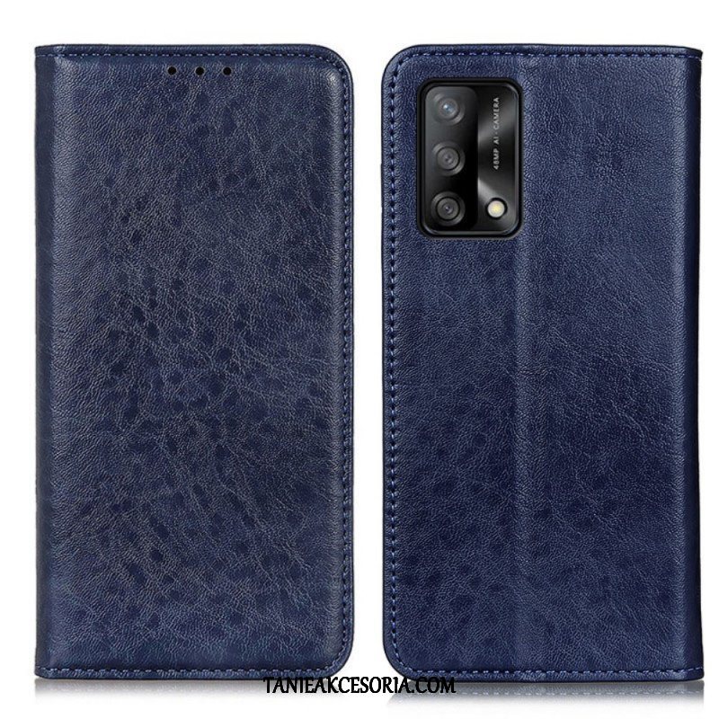 Etui Na Telefon do Oppo A74 4G Etui Folio Rzemienna Tekstura