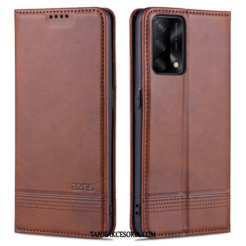 Etui Na Telefon do Oppo A74 4G Etui Folio Sztuczna Skóra Azns