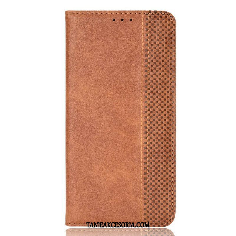 Etui Na Telefon do Oppo Find X3 Pro Etui Folio Stylizowany Efekt Skóry W Stylu Vintage