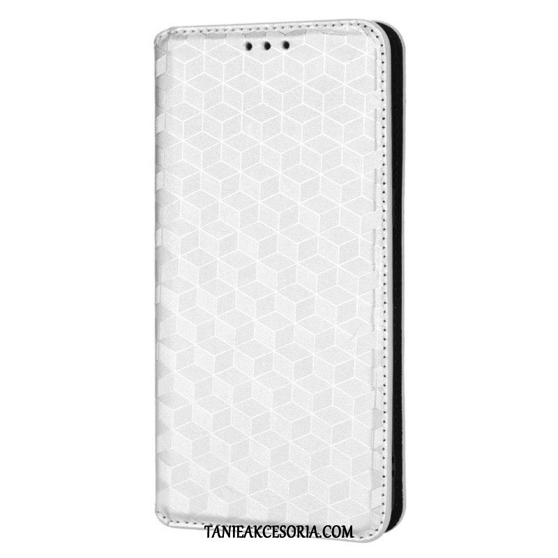 Etui Na Telefon do Oppo Find X5 Pro Etui Folio Efekt Diamentowej Skóry 3d