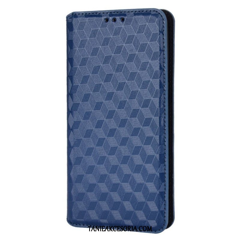 Etui Na Telefon do Oppo Find X5 Pro Etui Folio Efekt Diamentowej Skóry 3d