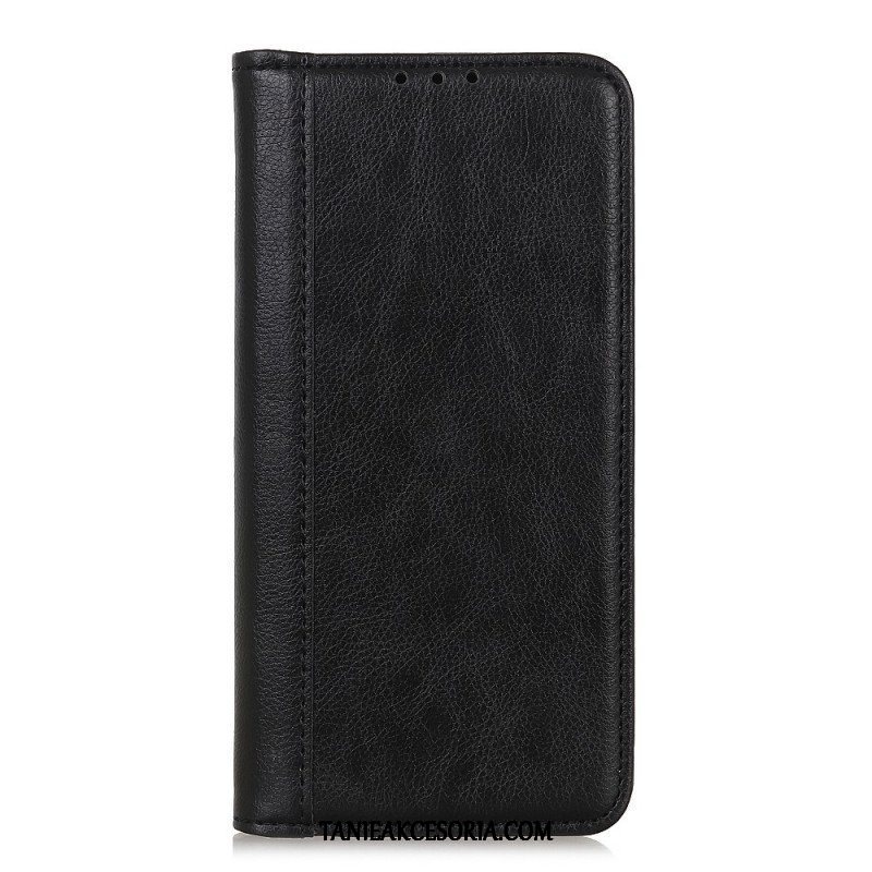 Etui Na Telefon do Poco M4 Pro 5G Etui Folio Elegancka Dwoina Skóry Liczi