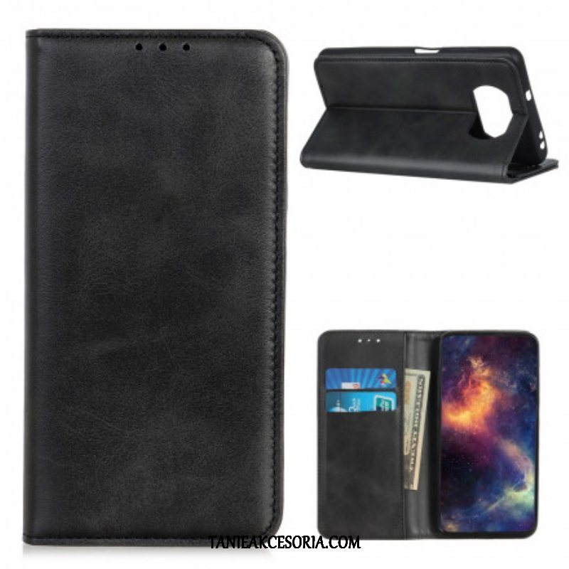 Etui Na Telefon do Poco X3 / X3 Pro / X3 NFC Etui Folio Skóra Liczi Premium Split