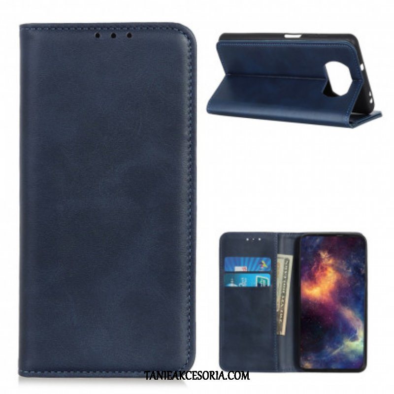 Etui Na Telefon do Poco X3 / X3 Pro / X3 NFC Etui Folio Skóra Liczi Premium Split