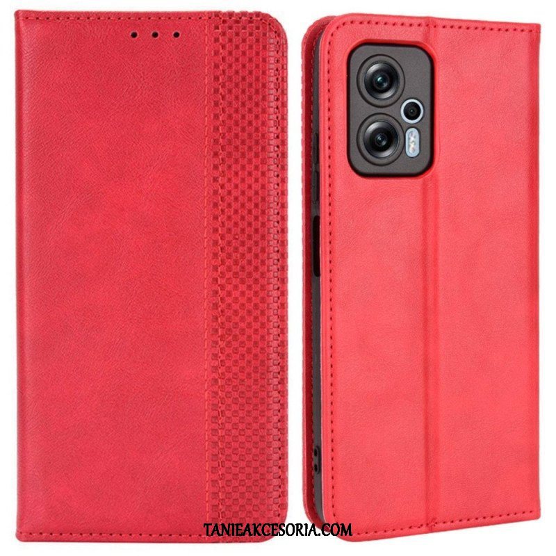 Etui Na Telefon do Poco X4 GT Etui Folio Stylizowany Skórzany Styl