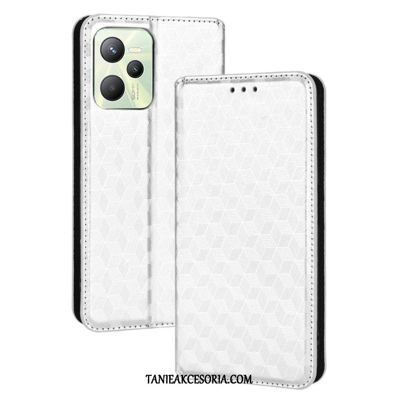 Etui Na Telefon do Realme C35 Etui Folio Diamenty I Kostki