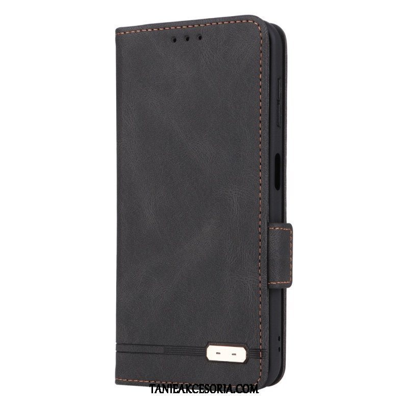 Etui Na Telefon do Samsung Galaxy A14 / A14 5G Etui Folio Rzemienna Tekstura