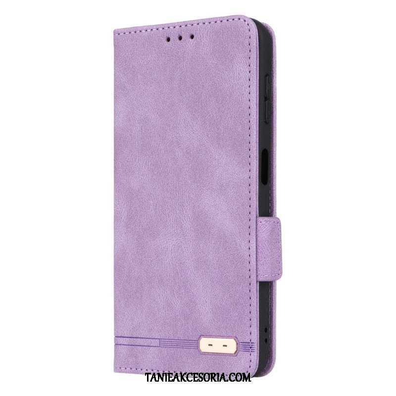 Etui Na Telefon do Samsung Galaxy A14 / A14 5G Etui Folio Rzemienna Tekstura