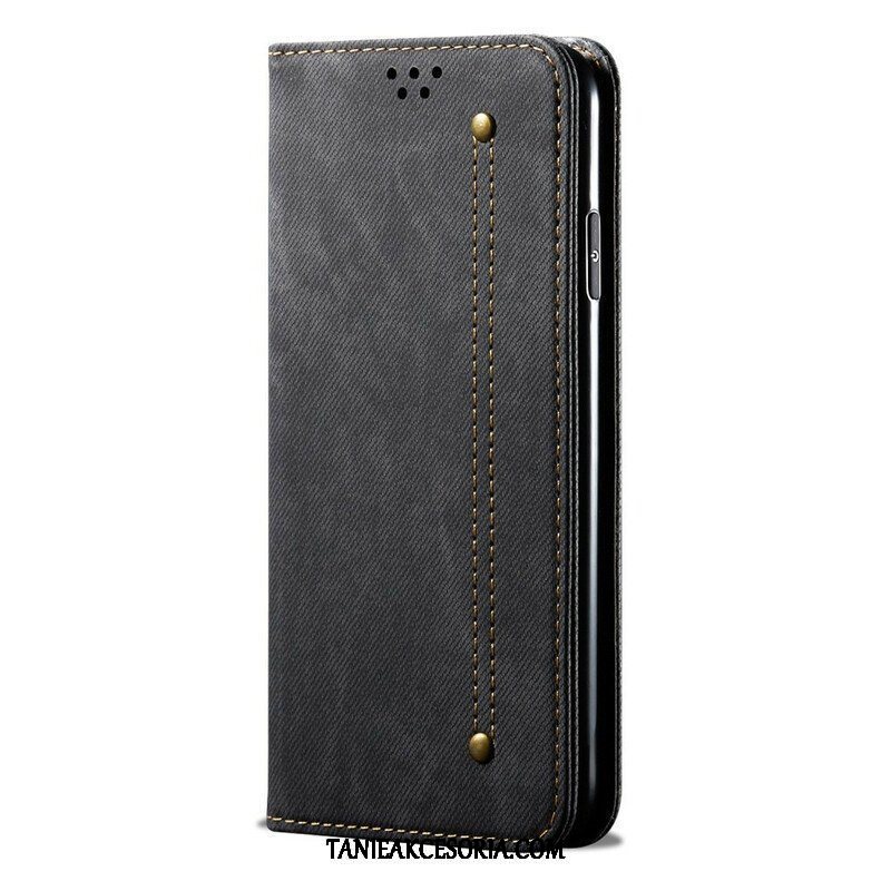 Etui Na Telefon do Samsung Galaxy A42 5G Etui Folio Tkanina Dżinsowa