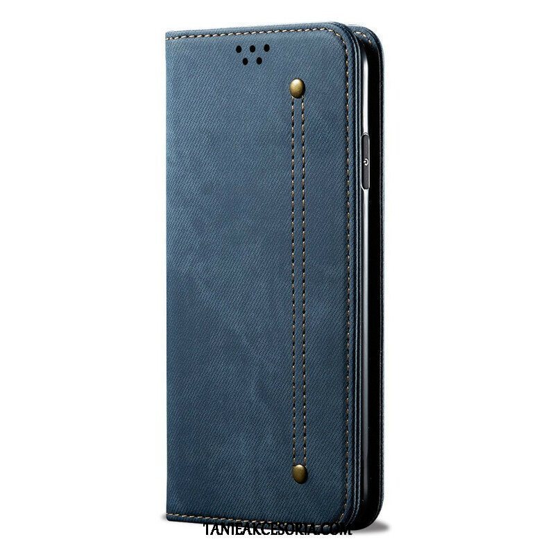 Etui Na Telefon do Samsung Galaxy A42 5G Etui Folio Tkanina Dżinsowa