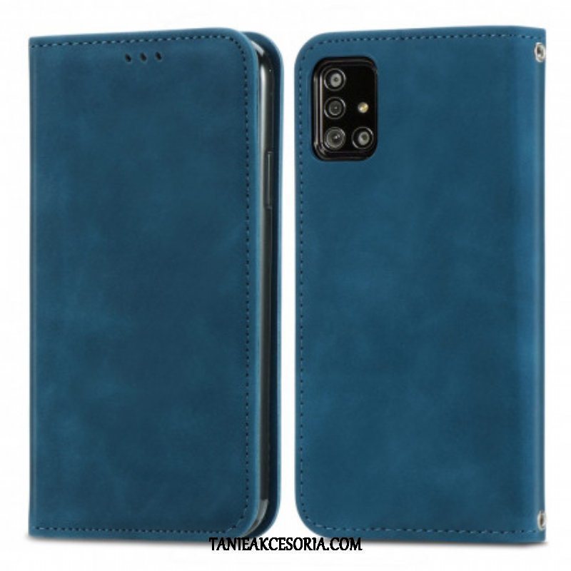 Etui Na Telefon do Samsung Galaxy A51 5G Etui Folio Sztuczna Skóra W Stylu Vintage