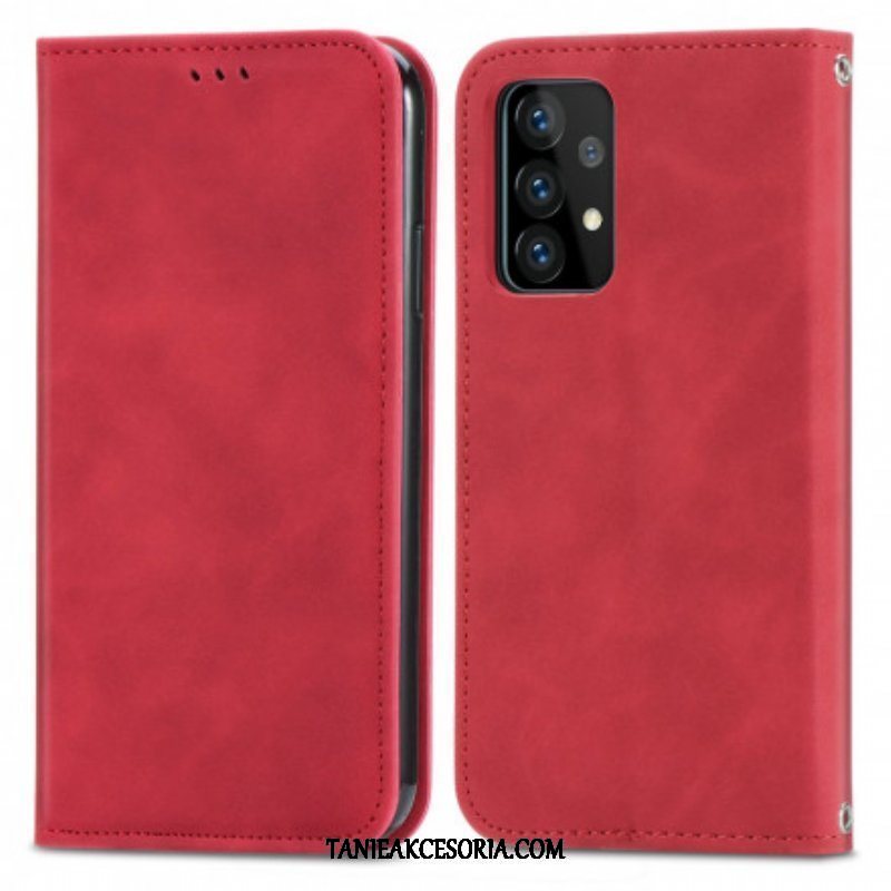 Etui Na Telefon do Samsung Galaxy A52 4G / A52 5G / A52s 5G Etui Folio Elegancki Efekt Skóry